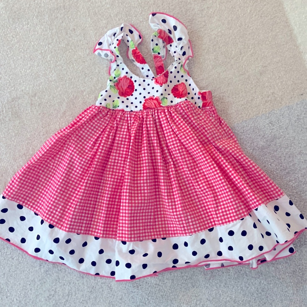 Olive Mae Children’s Boutique Polka Dot Floral Sundress